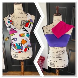 Multicolor T Back Top & Two Bandeau Tops - NWT Size M & L